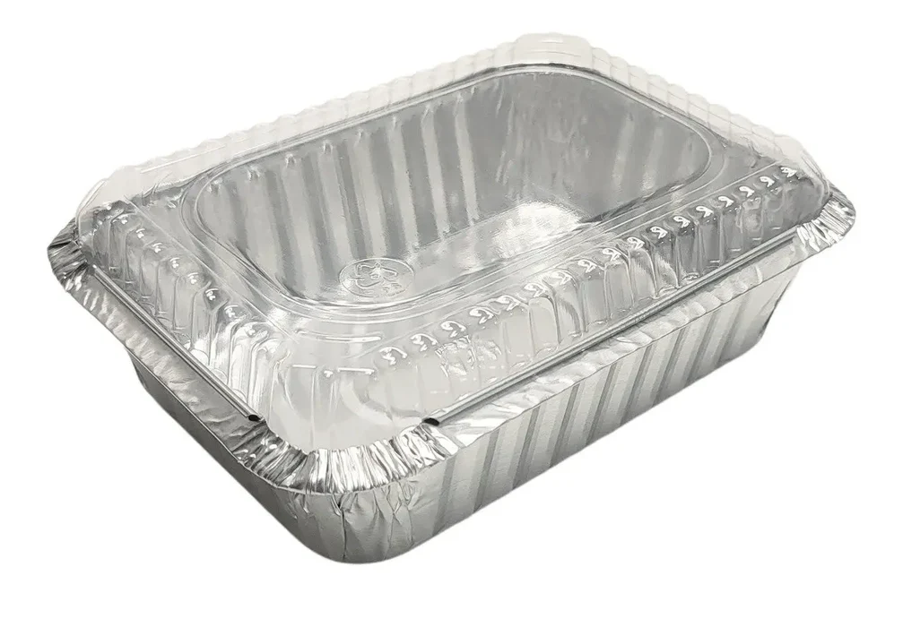 Bandeja Aluminio C10 500cc c/Tapa PP (50x20)