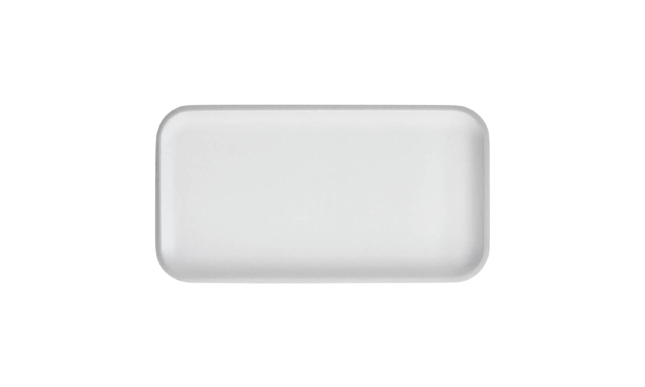 Bandeja 10S Blanca 27.3x14.6cm Darnel (400u)