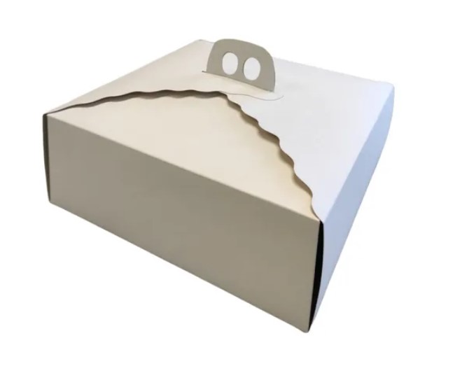 Caja Carton Torta Extra Grande Blanca (50u)