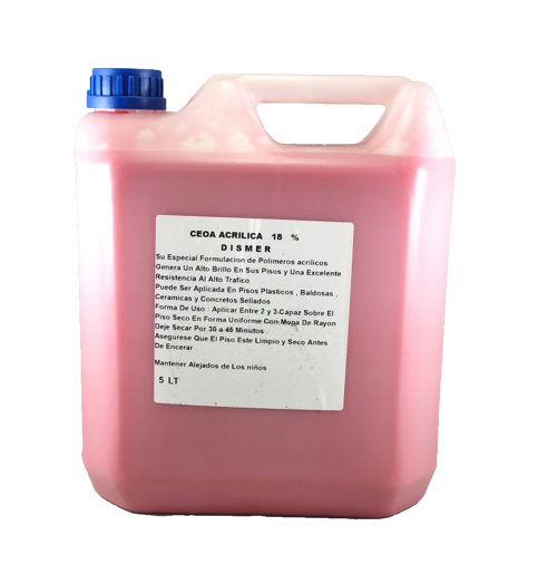 Cera Roja Acrílica 18% 5lt