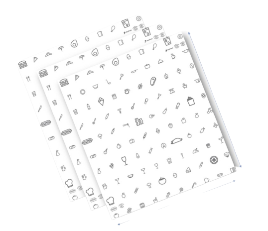 Papel Duofresh Premiun Blanco 20x20cm Imp. Tugou (1000u)