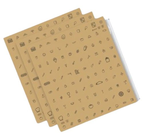 Papel Duofresh Premiun Kraft 20x20cm Imp. Tugou (1000u)