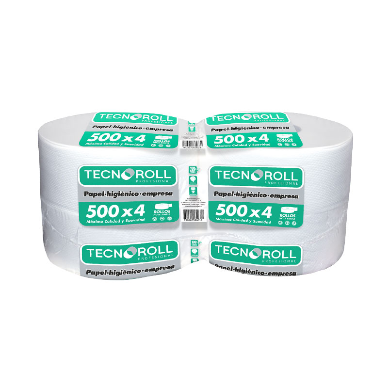 Pack Higiénico H/S Blanco TECNOROLL 500mt (4u)