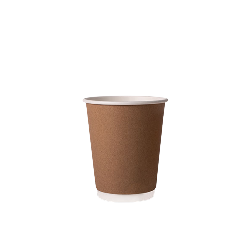 Vaso Polipapel Kraft Doble Pared 8oz (25x20u) Tugou