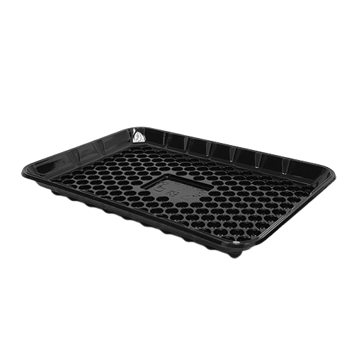 Bandeja PET Negra Alveolar 210x146x19mm (1x400)