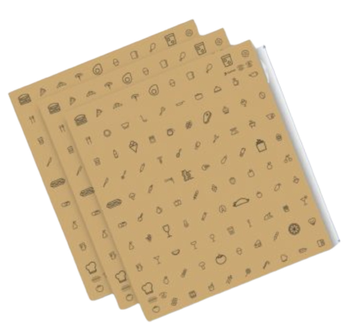 [FP-ICINT50001] Papel Duofresh Premiun Kraft 20x20cm Imp. Tugou (1000u)