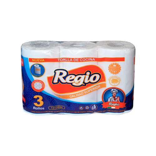 [TNP-1312604] Toalla Cocina DH 12,6mt Regio (8x3u)