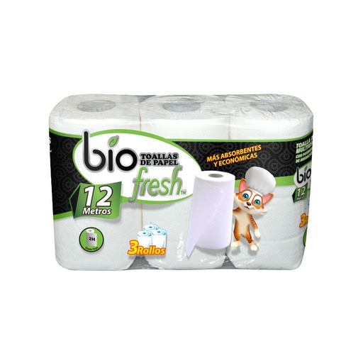 [TNP-1302431] Toalla Cocina HS 12.6mt BioFresh (8x3u)