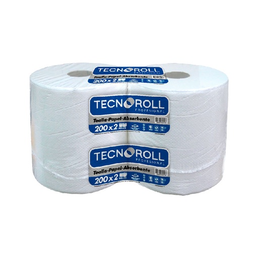 [TNP-1320002] Toalla Extra Blanca Jumbo 200mt Tecnoroll (2u)