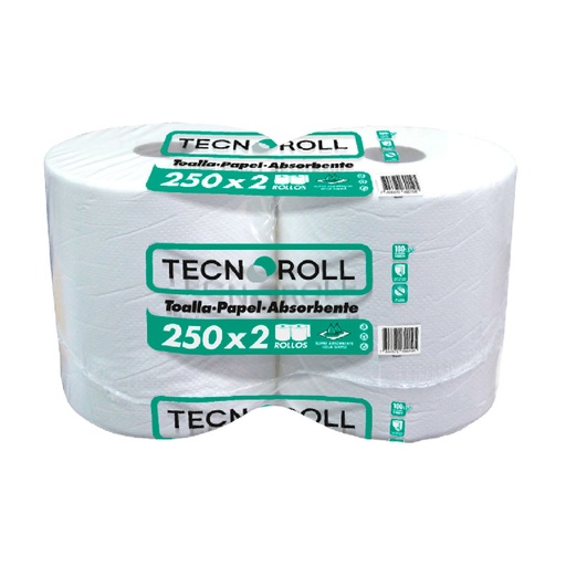 [TNP-1325002] Toalla Extra Blanca Jumbo SH 250mt Tecnoroll (2u)