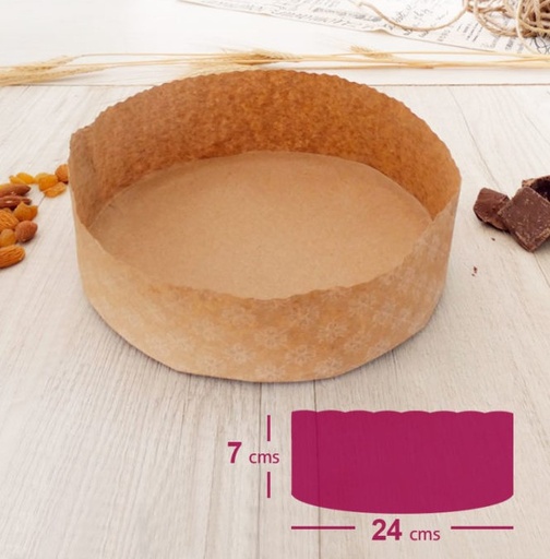 [VER-MOLBZ2402] Molde Papel Bizcocho 20p 24x7cm (5x200u)