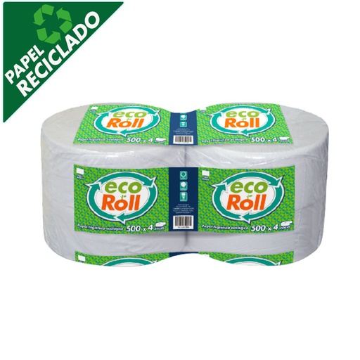 [TNP-1250004ECO] Pack Higiénico Jumbo HS ECOROLL 500x4
