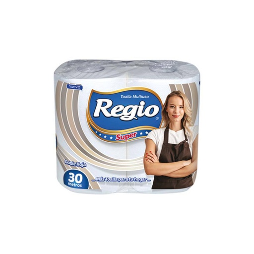 [TNP-1312612] Toalla Cocina Regio Súper DH 30mt (12x2)