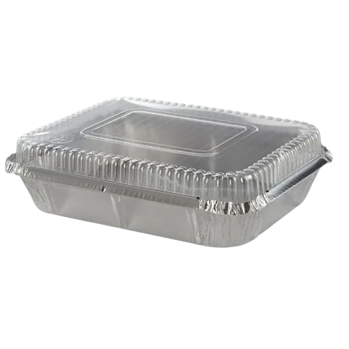 [FP-LYC40NCL] Bandeja Aluminio C40 2000ml c/tapa PP (20X20)