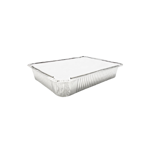 [FP-LYC18NT] Bandeja Aluminio C18 600ml C/Tapa Cartón (30x20)